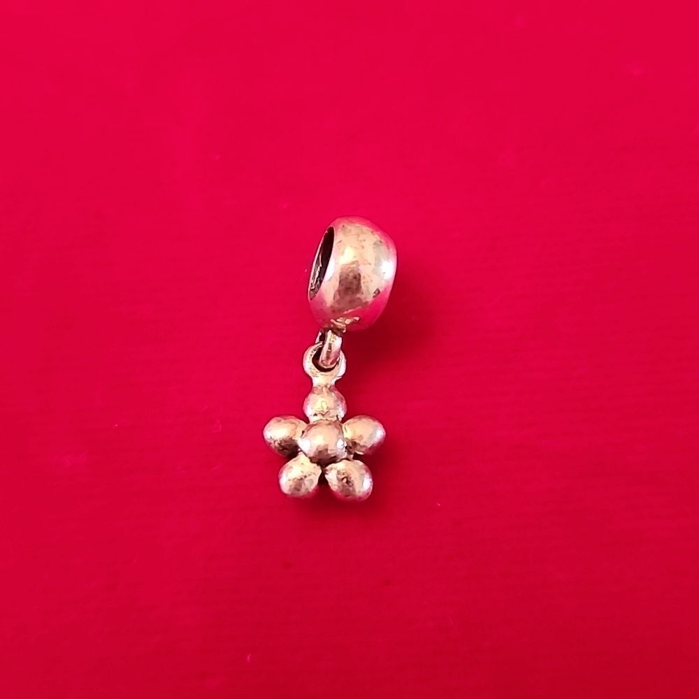 Ibb Thai Sterling Silver 925 Floral Flower Charm fits Pandora Bracelet